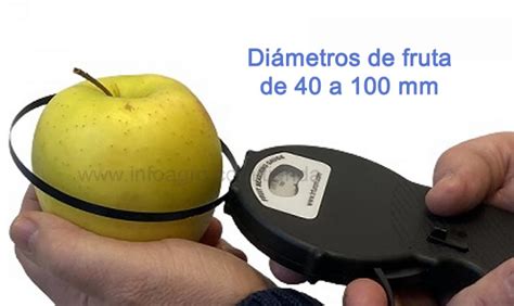 Calibre de lazo para fruta de diámetro de 40 a 100mm