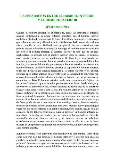 Diagrama comparativo del hombre exterior e interior