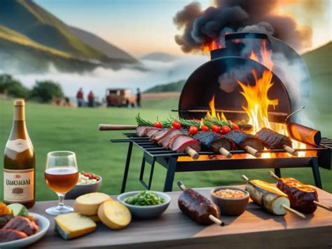 Evento de asado corporativo en una terraza empresarial