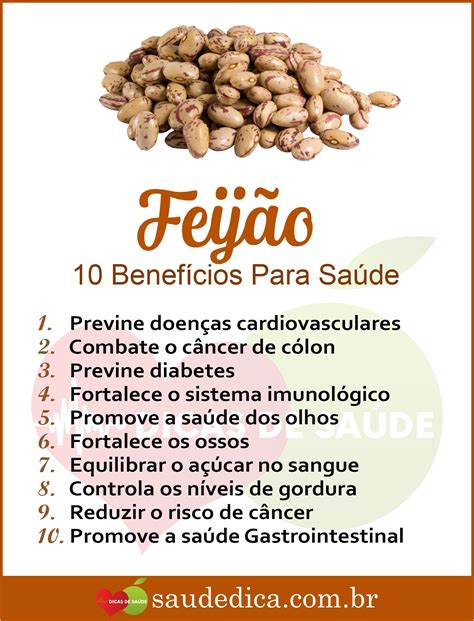 Infográfico sobre os benefícios nutricionais do feijão