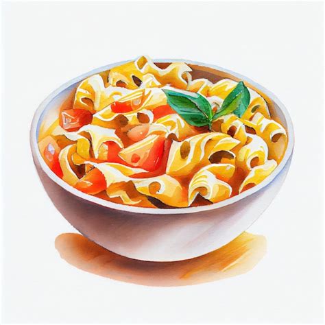 Foto de un plato de pasta decorado con tiras de jamón simulando una cara sonriente