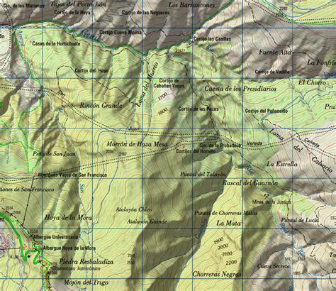 Mapa topográfico o cartográfico de Los Álamos, Chile