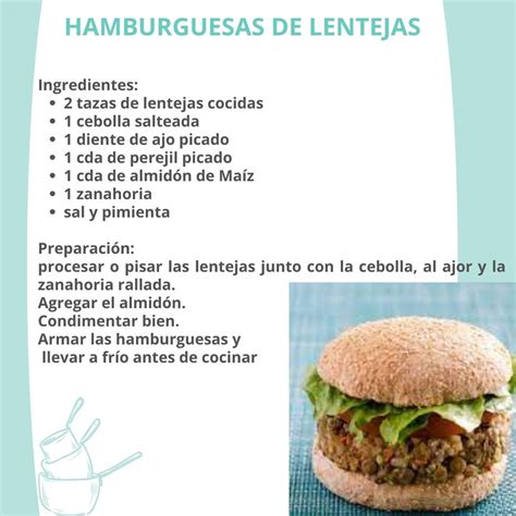 ingredientes y masa de hamburguesas de lentejas