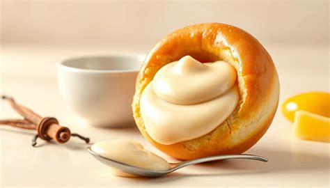 relleno de crema de vainilla en un tazón, listo para ser usado