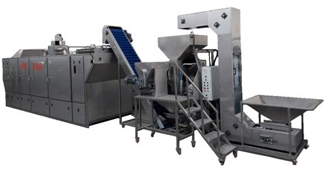 Vista detallada de los controles de temperatura en una máquina tostadora de frutos secos