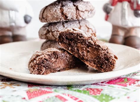 Galletas de pecanas rellenas de Nutella caseras