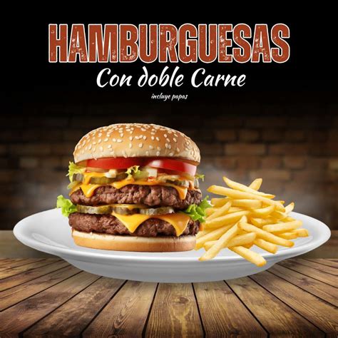 Esquema conceptual de la hamburguesa clásica: carne fresca, doble lámina de queso, pan tostado y salsa simple.