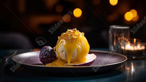 Primer plano del postre 