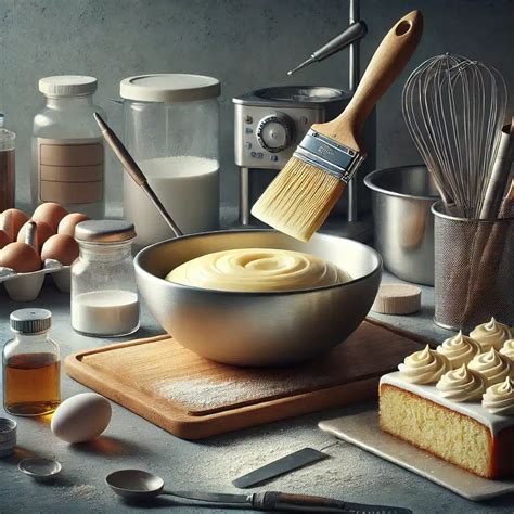 Esquema de herramientas esenciales para repostería profesional y niveles de precisión