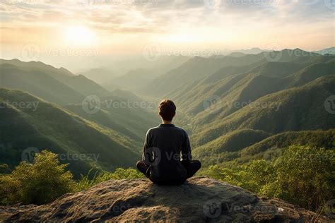 Persona meditando, con un aura de calma y un ligero matiz azul que insinúa una sensación de frío alrededor del cuello.