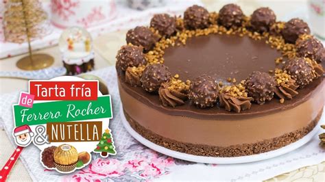 Tarta Ferrero Rocher y Nutella lista para servir