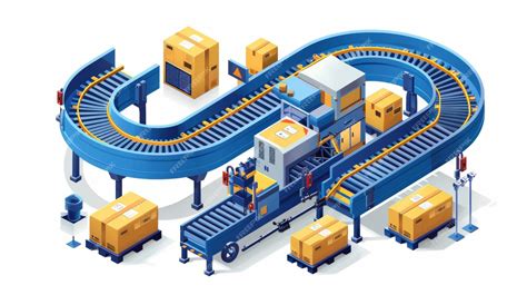 Ilustración mostrando una banda transportadora en una línea de procesamiento de carne, destacando su rol en diferentes etapas.