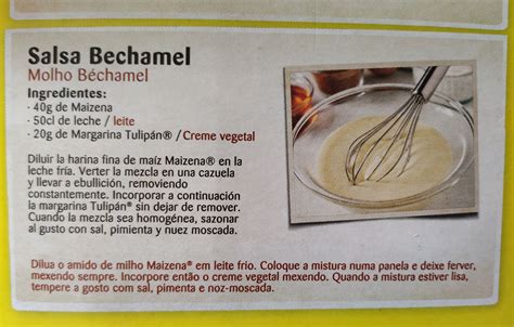 Infografía con los ingredientes básicos de la salsa bechamel: mantequilla, harina, leche.