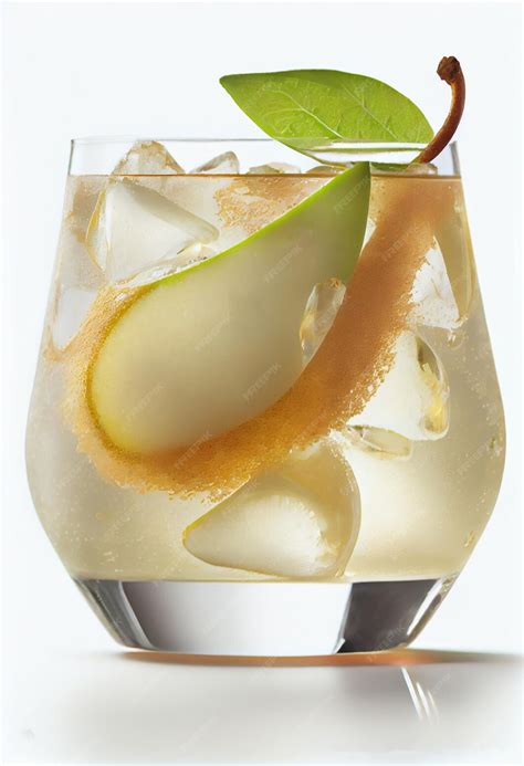 Cóctel de Manzana Sula con borde azucarado y rodaja de manzana