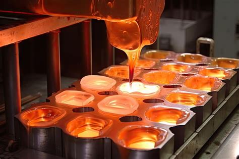 Fotografía detallada mostrando el proceso de vertido de la cera en el molde de cucurucho y la creación de las guindas con manga pastelera