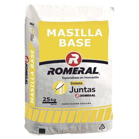 Saco de masilla base Romeral de 25kg y sus aplicaciones en placas de yeso-cartón