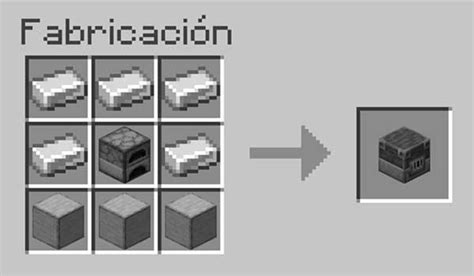 Ilustración del alto horno en Minecraft y sus componentes.