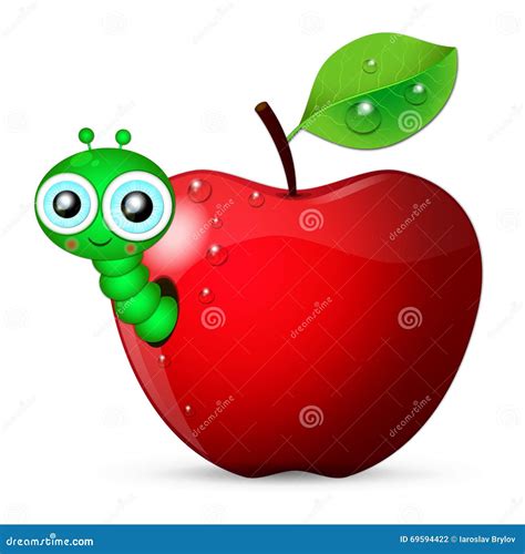 Ilustración de León Felipe o una manzana con un gusano
