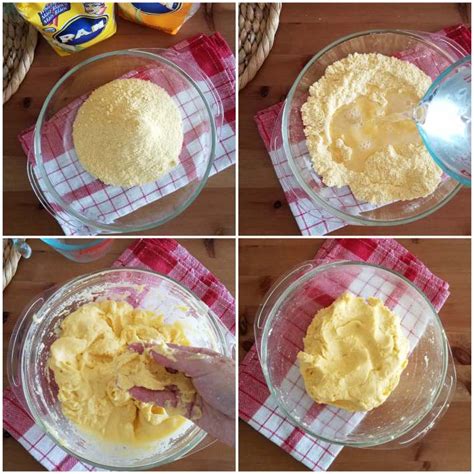 Diagrama mostrando los pasos básicos para hacer una masa de empanada casera, desde mezclar ingredientes hasta el reposo en frío.