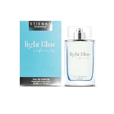 collage de los perfumes de Etienne Essence: Light Blue, Forenza, Rosé y Amethyste