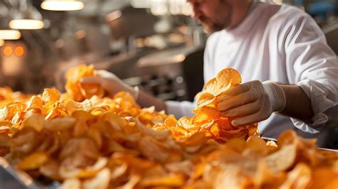 Sistema óptico de control de calidad para patatas fritas, eliminando piezas defectuosas.