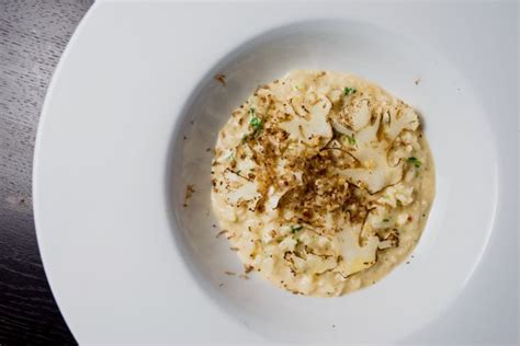 fotografía del risotto de coliflor del Hotel Bidasoa