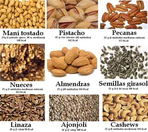 Ilustración con diferentes tipos de frutos secos y semillas que se pueden añadir al bizcocho.