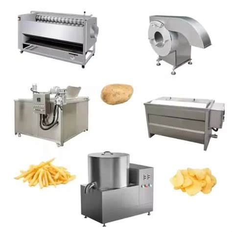 Máquina sazonadora rotatoria para patatas fritas.