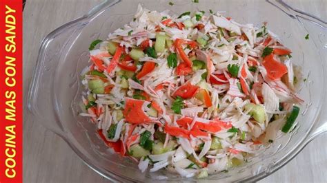 Ingredientes frescos para ensalada de jaiba