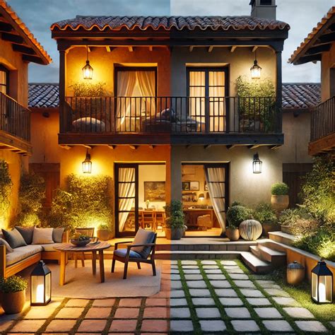 Fachada acogedora del restaurante Quinto La Huella con luces cálidas y ambiente exterior.