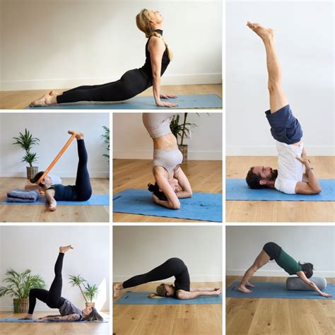 Infografía de cabras realizando posturas de yoga