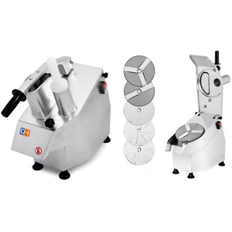 Cortadora de verduras profesional ProChef HLC-300 en funcionamiento, mostrando un corte rápido y uniforme