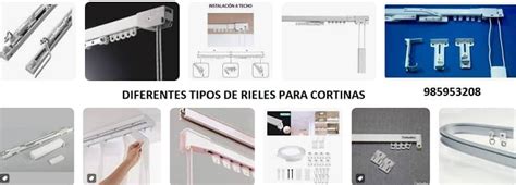 Esquema de los tipos de rieles de techo en automóviles
