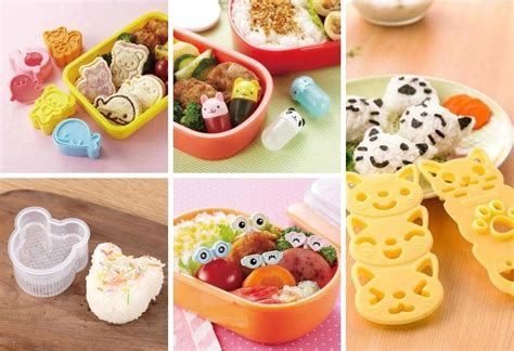 Bento kawaii con formas de animales