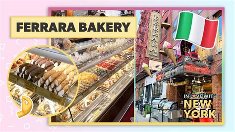Fachada de la histórica pastelería Ferrara en Little Italy.