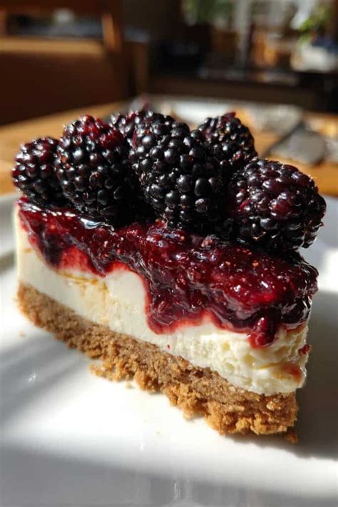 Infografía paso a paso para montar las capas de un cheesecake de mora sin horno
