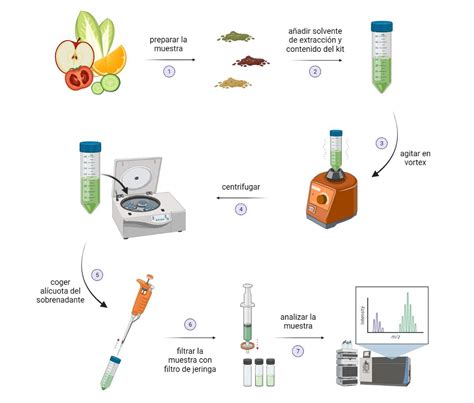 Infografía comparativa de técnicas de extracción y limpieza de muestras (QuEChERS vs SPE) en análisis de laboratorio.