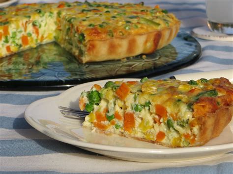 Tarta de vegetales sin masa con base de calabaza