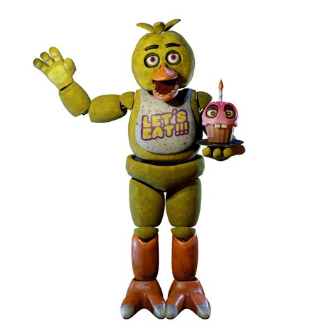 Ilustración del personaje animatrónico Chica.