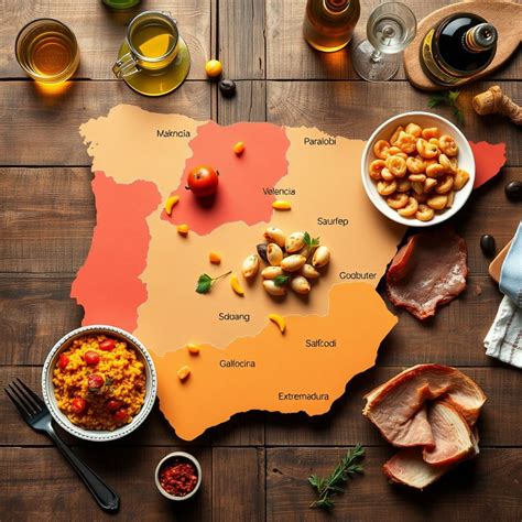 Mapa gastronómico de Brasil destacando los ingredientes principales por región (mandioca, açaí, frijoles negros, cachaça)
