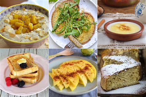 Variedad de meriendas sin gluten presentadas en una mesa: galletas, budines, fruta y yogures