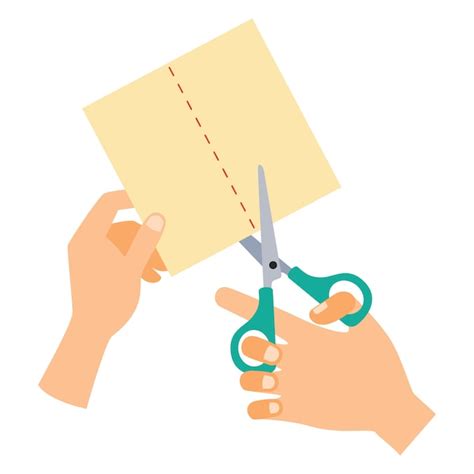 Manos cortando fieltro marrón con tijeras siguiendo la forma de una plantilla de galleta de jengibre.