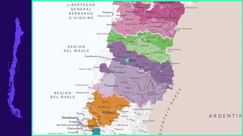 Mapa vitivinícola de la región de San Colombano al Lambro y las colinas circundantes.