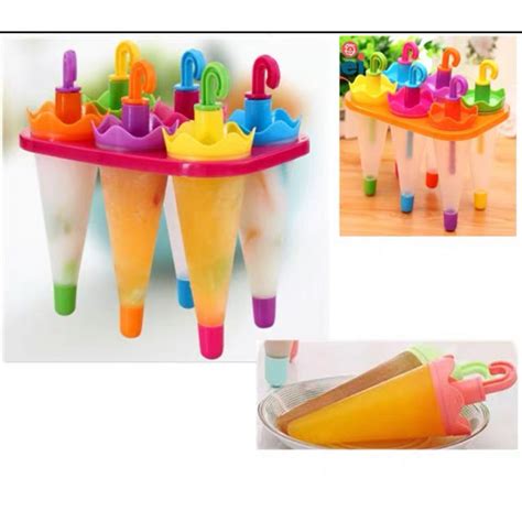 Utensilios y preparación de helado arcoíris