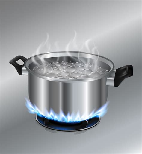 Esquema que muestra el proceso de blanqueado: olla con agua hirviendo, cesta con verduras y cuenco con agua y hielo para el choque térmico.