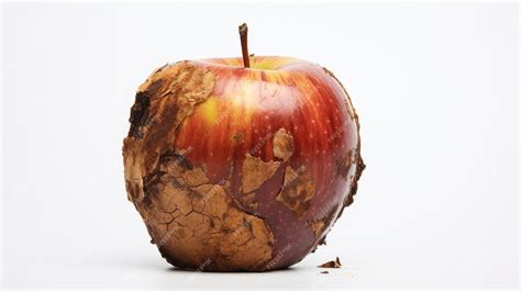 Ilustración conceptual de una manzana podrida que, rodeada de manzanas sanas, las va 