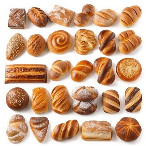 Ilustración o fotografía de diferentes tipos de pan colombiano