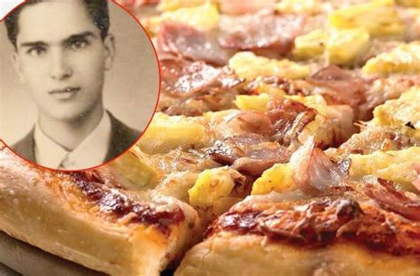Foto de Sam Panopoulos, el creador de la pizza hawaiana