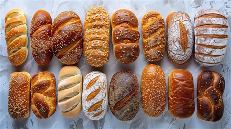 Foto de diferentes tipos de pan de semillas