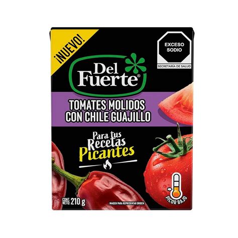 envase de Tomates Molidos con Chile Chipotle Del Fuerte®
